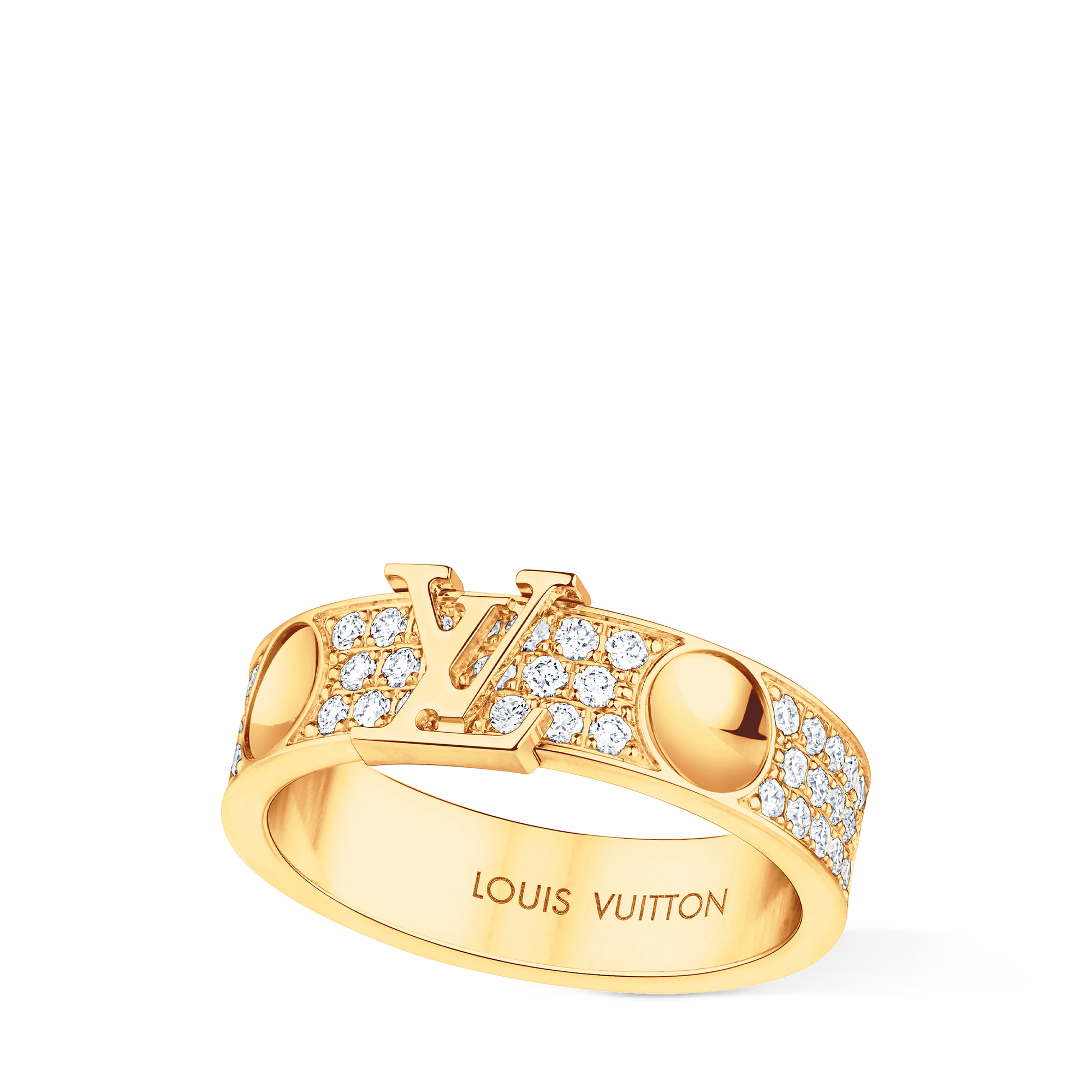 Empreinte Medium Ring, Yellow Gold and Diamonds  in Jewellery