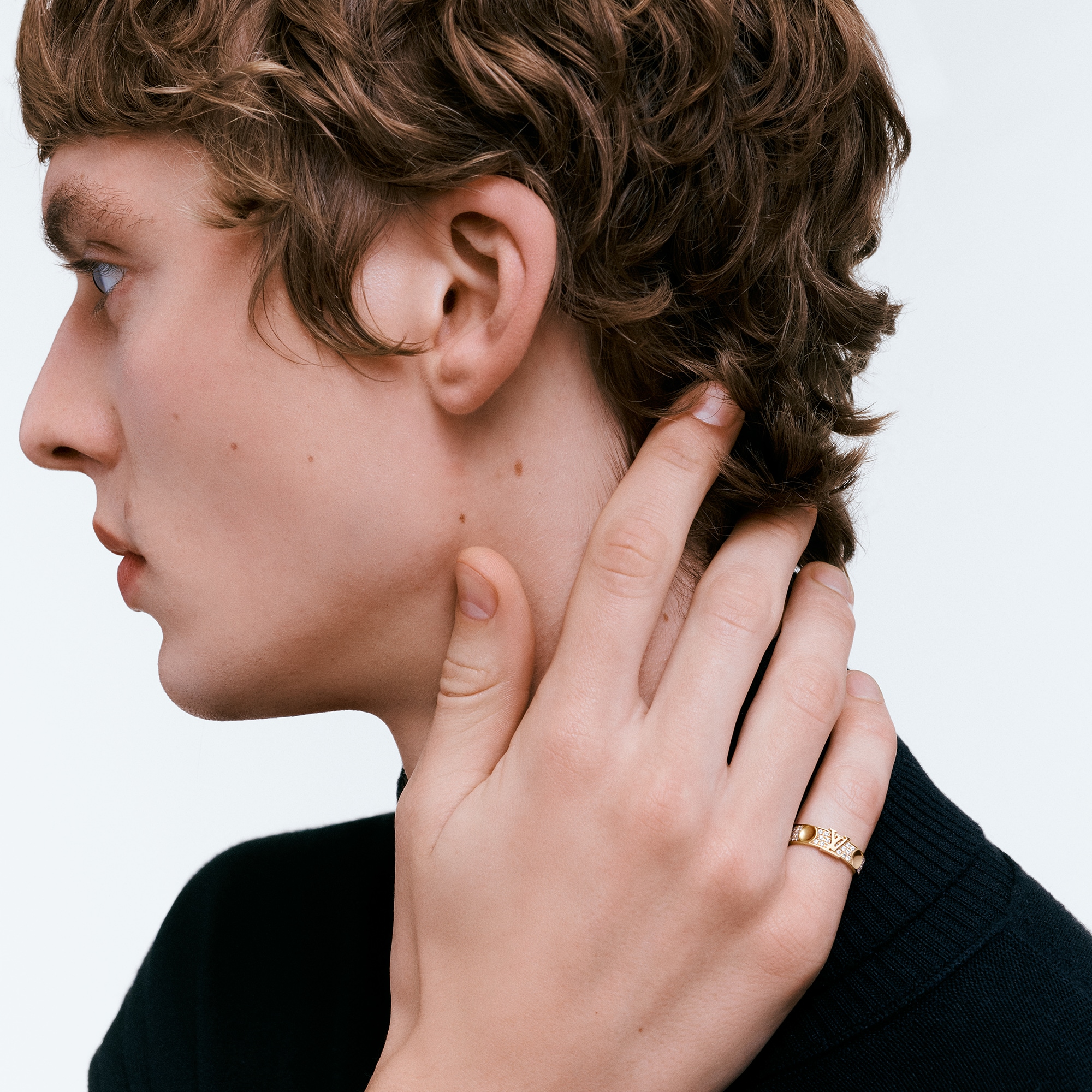 Empreinte Medium Ring, Yellow Gold and Diamonds  in Jewellery