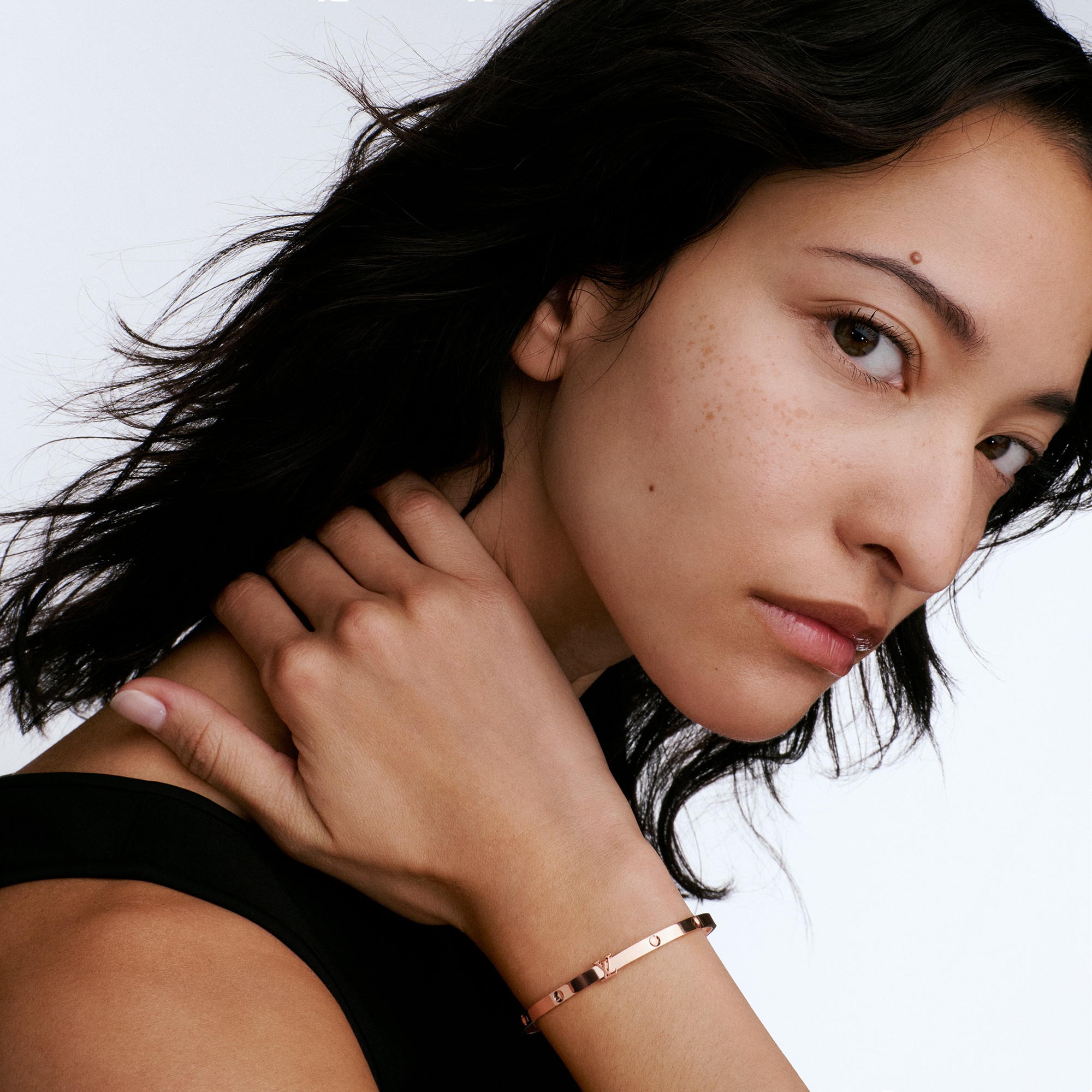 Empreinte Small Bangle, Pink Gold  in Jewellery