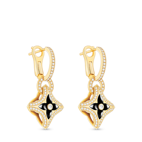 Ever Blossom Earrings, Yellow Gold, Onyx & Diamonds in Jewellery's Categories Earrings collections by Louis Vuitton (Product zoom)