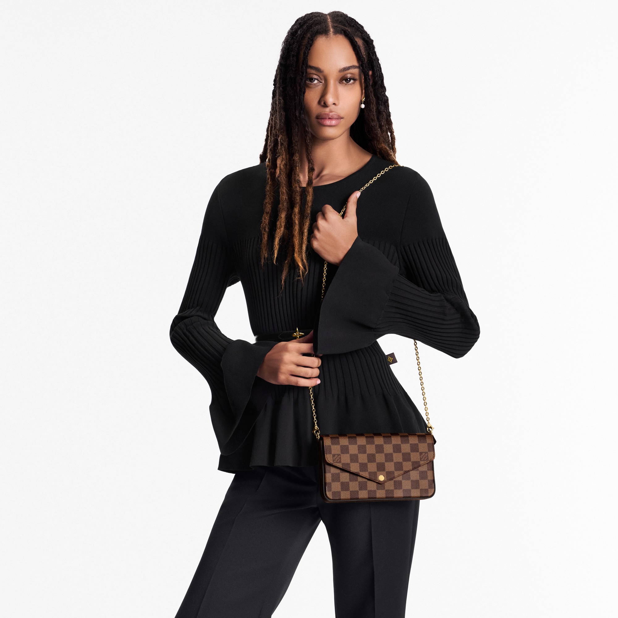 Félicie Pochette Damier Ebene Canvas - Wallets and Small Leather Goods | LOUIS  VUITTON