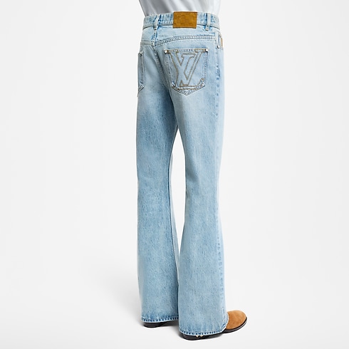 Flared Fit Denim Pants in Men's Ready-to-Wear Denim collections by Louis Vuitton (Product zoom)