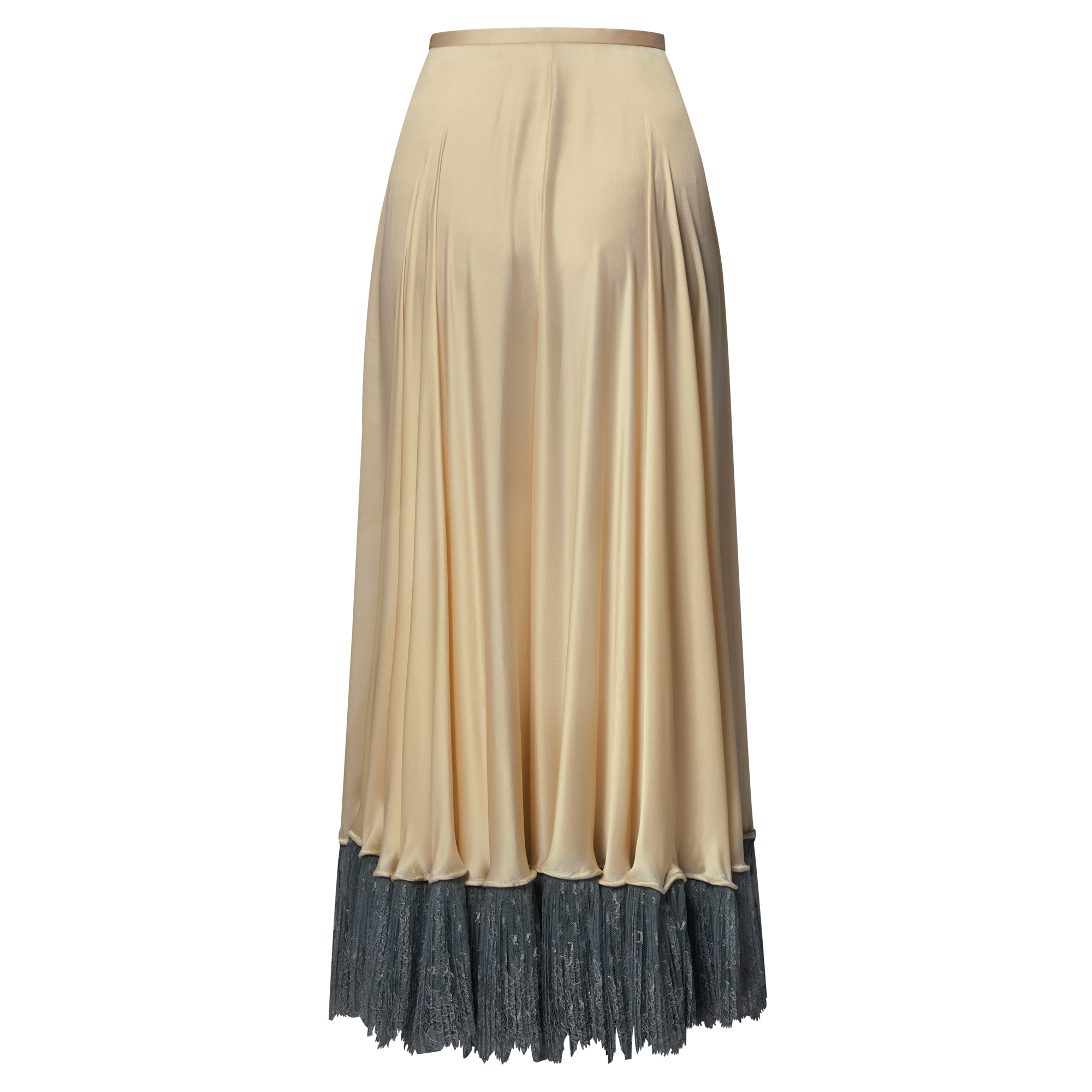 Flared Pants W/ Lace Cuff  in Women