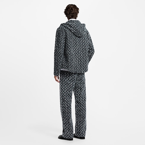 Flocked Monogram Denim Skate Pants in Men's Ready-to-Wear Denim collections by Louis Vuitton (Product zoom)