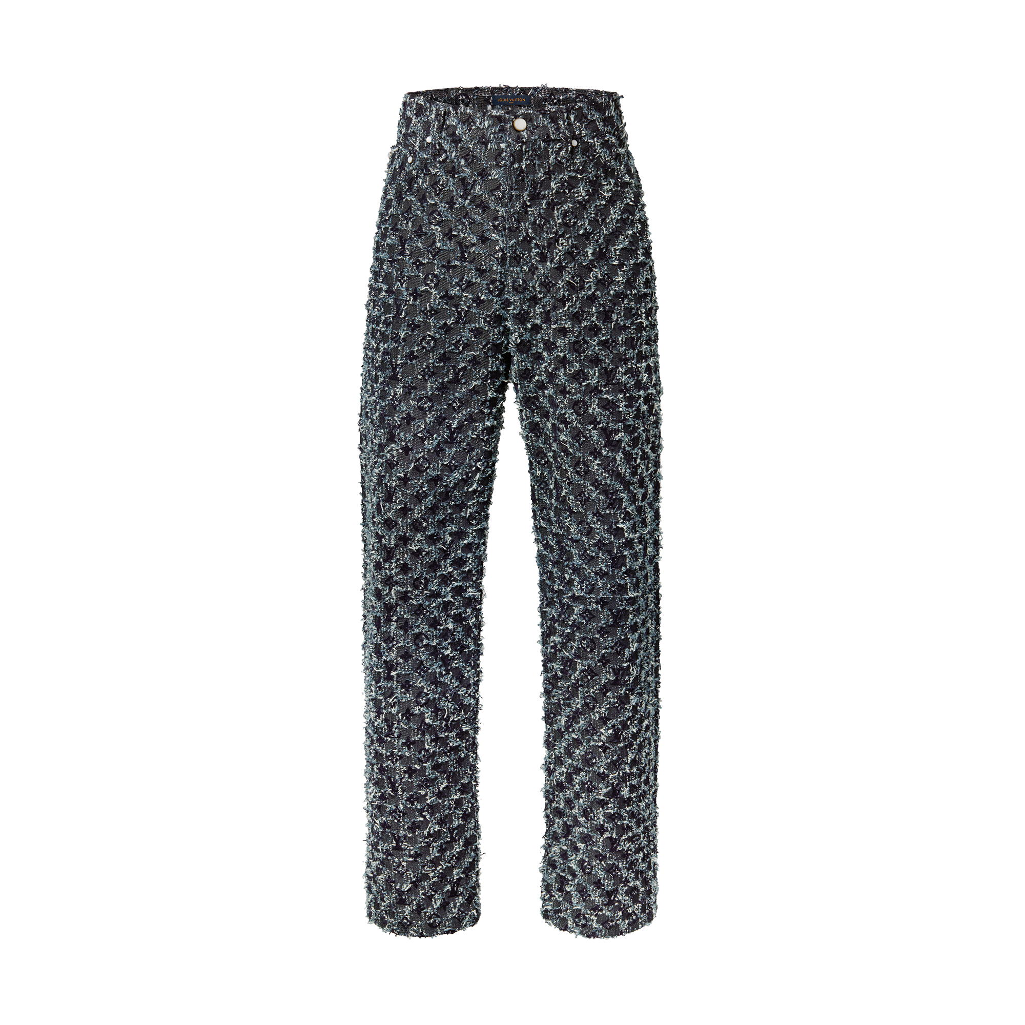 Flocked Monogram Denim Skate Pants  in Men