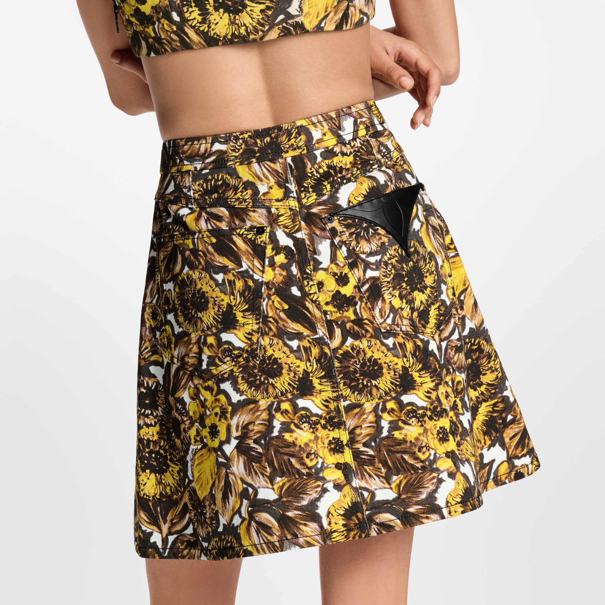 Floral Print Button Front Skirt  in Women