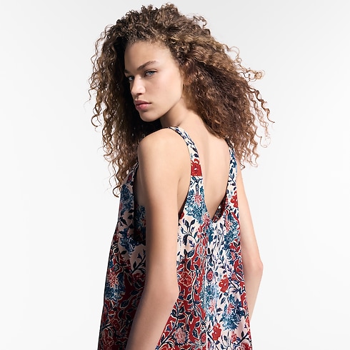Floral Vine Godet Dress in Women's Ready-to-Wear Dresses collections by Louis Vuitton (Product zoom)