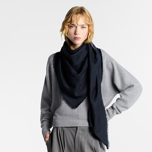 Flower And Straps Shawl . in Women's Accessories Shawls and Stoles collections by Louis Vuitton (Product zoom)