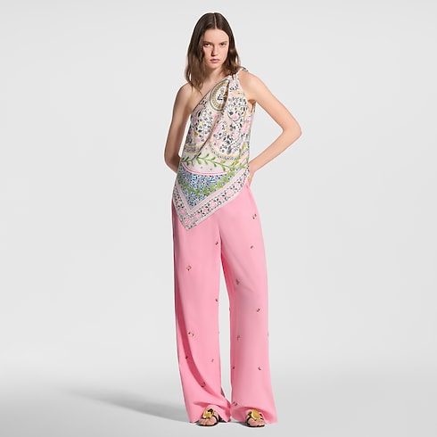 Flower Foulard Asymmetrical Top in Women's Ready-to-Wear Tops collections by Louis Vuitton (Product zoom)