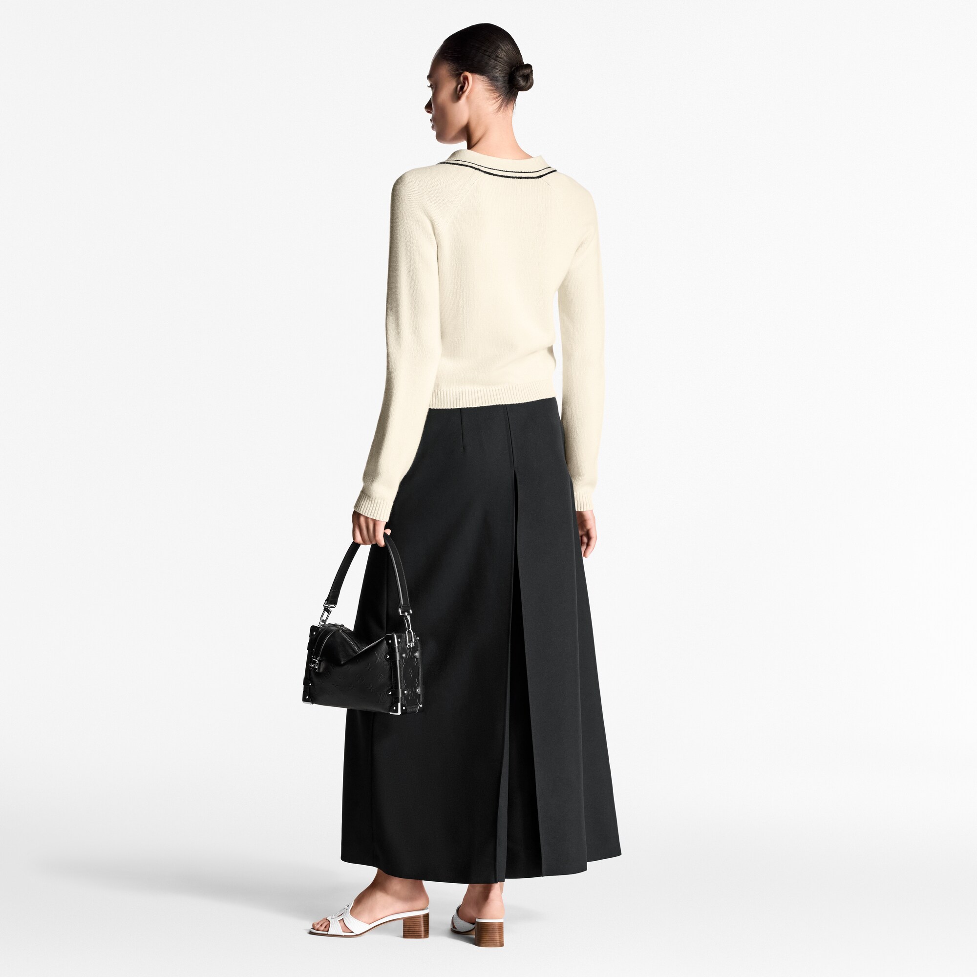 Gabardine Pleat Pants  in Women