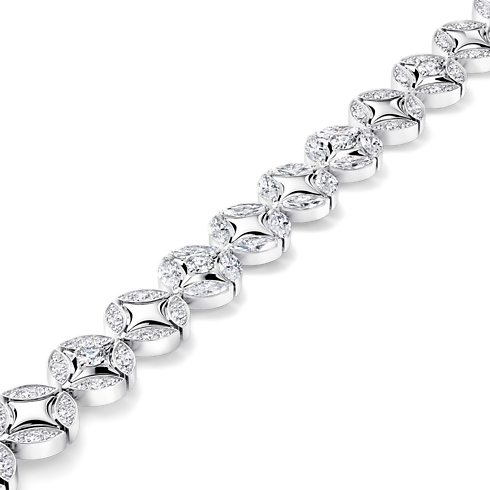 Galaxie Bracelet, White Gold and Diamonds in Les Extraordinaires's Jewelry Bracelets collections by Louis Vuitton (Product zoom)