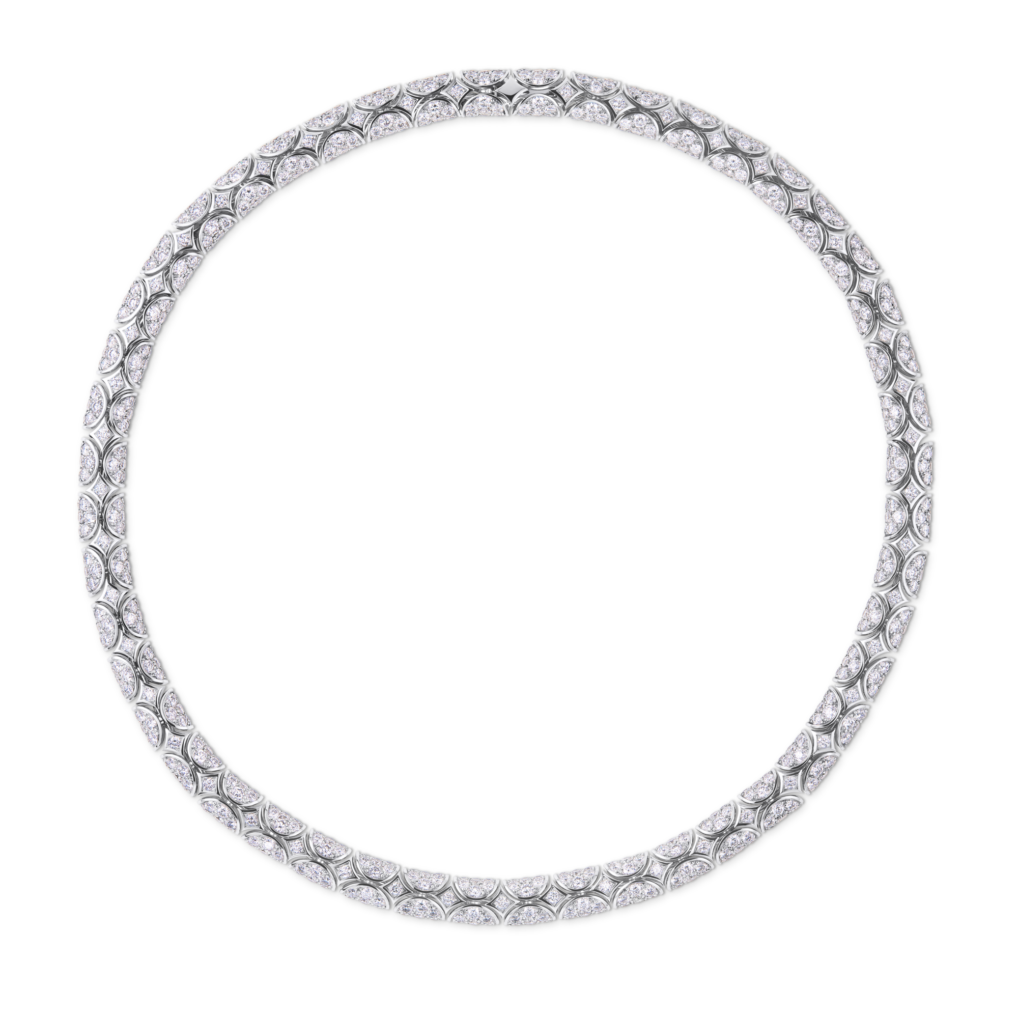 Galaxie Necklace, White Gold and Diamonds  in Les Extraordinaires