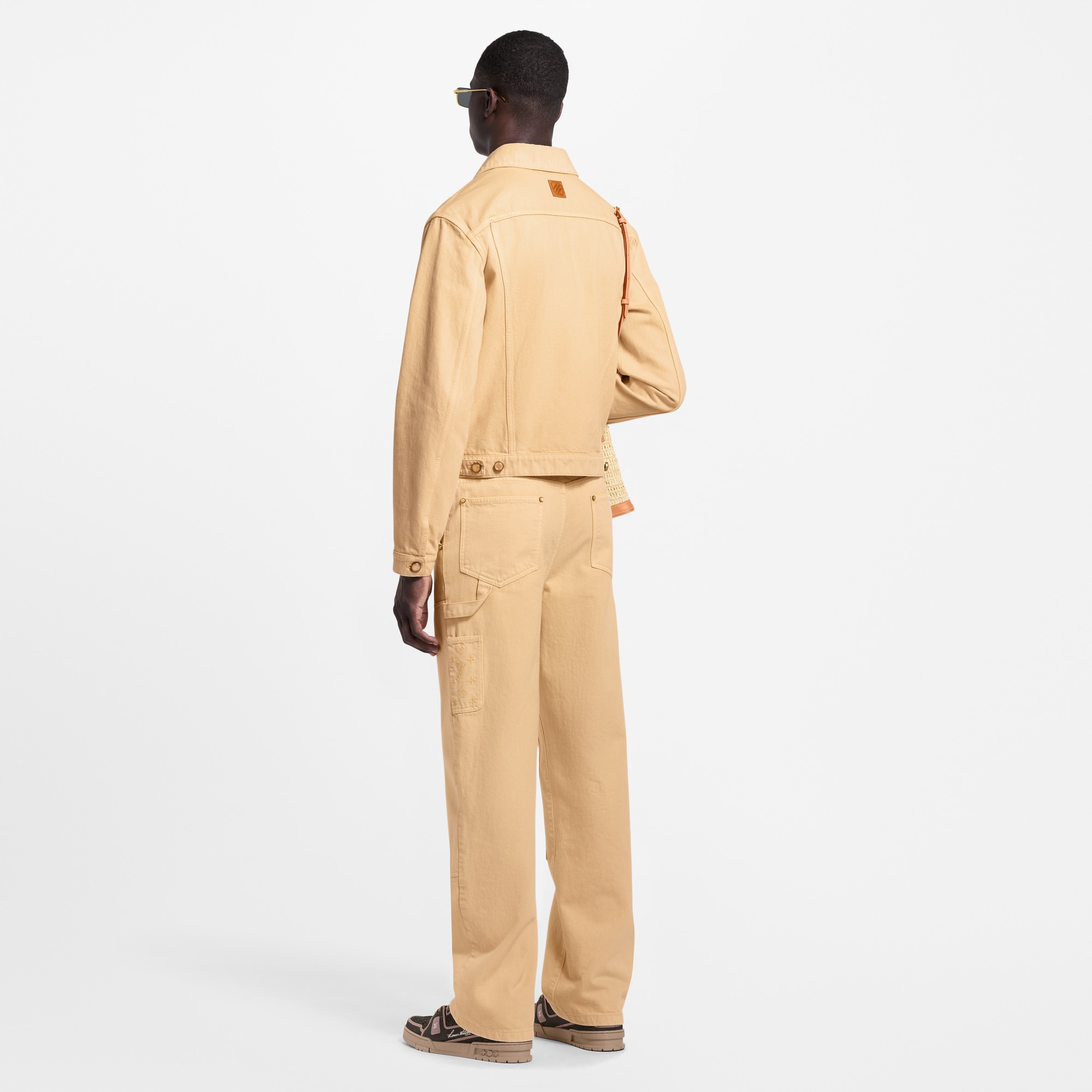 Garment-Dyed Denim Type II Trucker Jacket   in Men