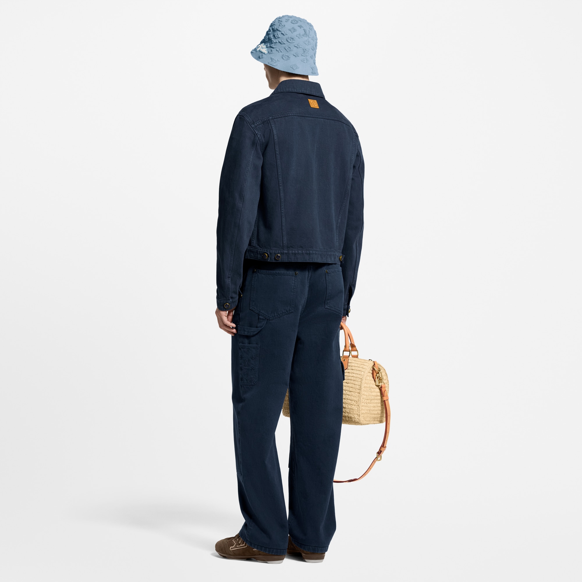 Garment-Dyed Denim Type II Trucker Jacket   in Men
