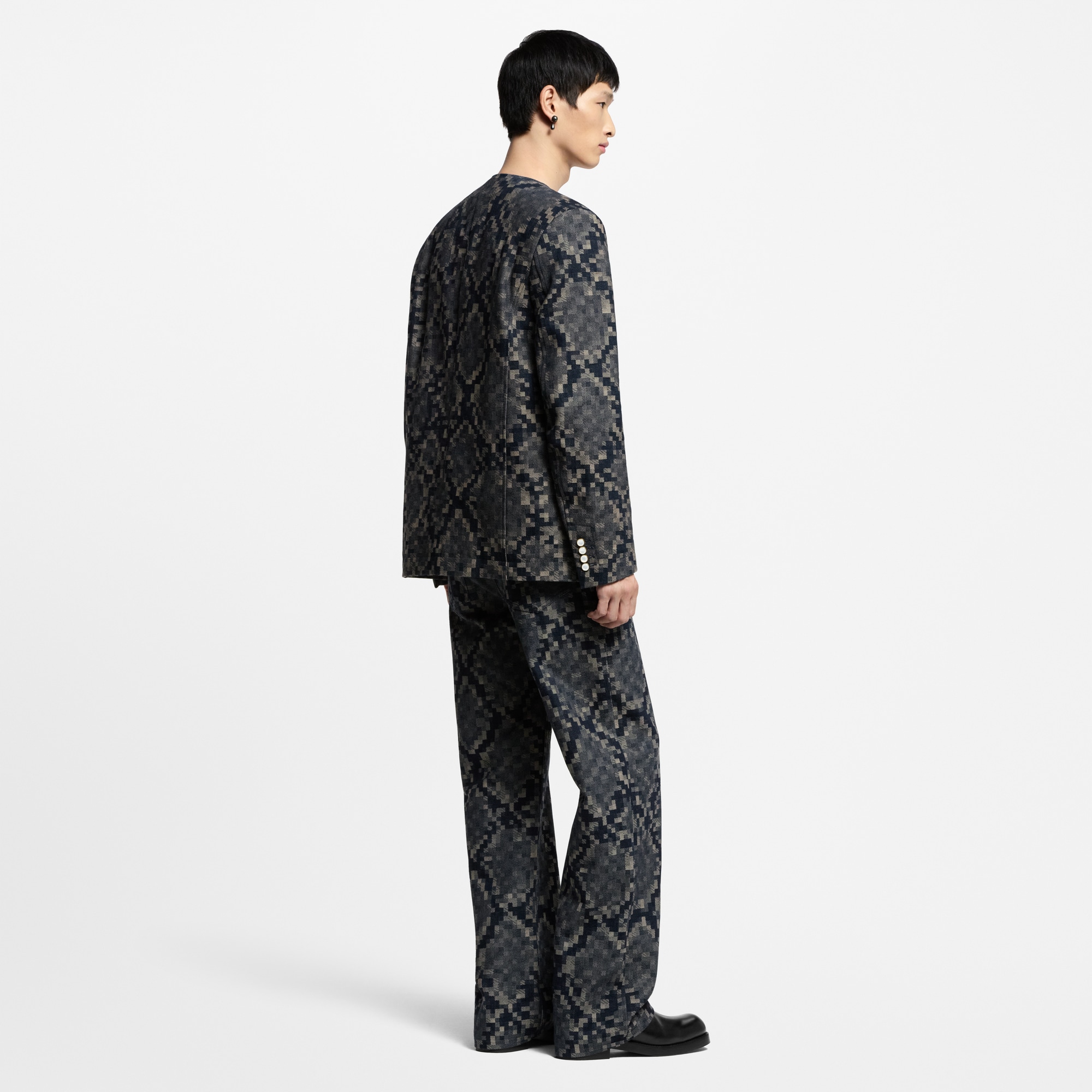 Graphic Denim Skate Pants  in Men