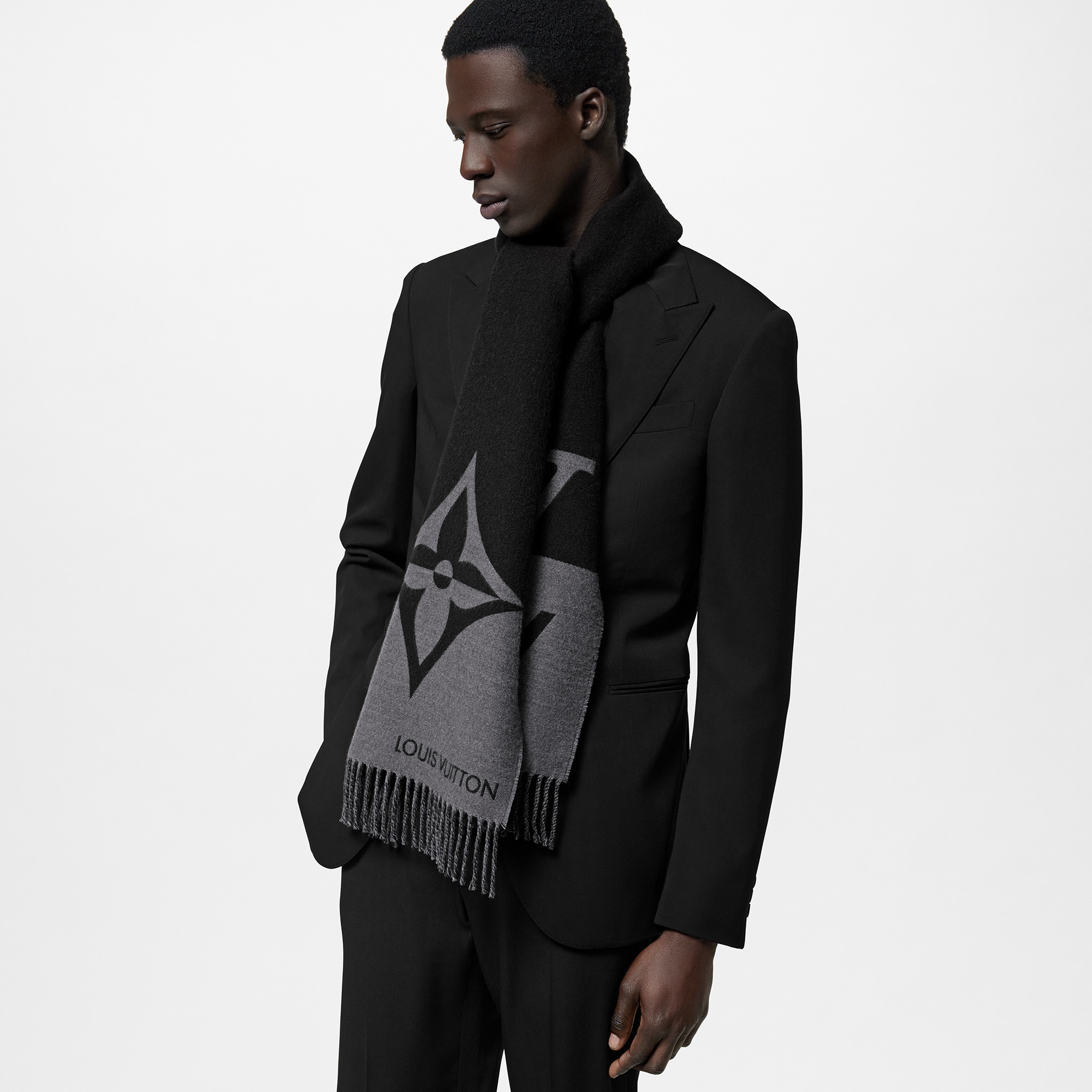 Graphic Dual Scarf . in Men