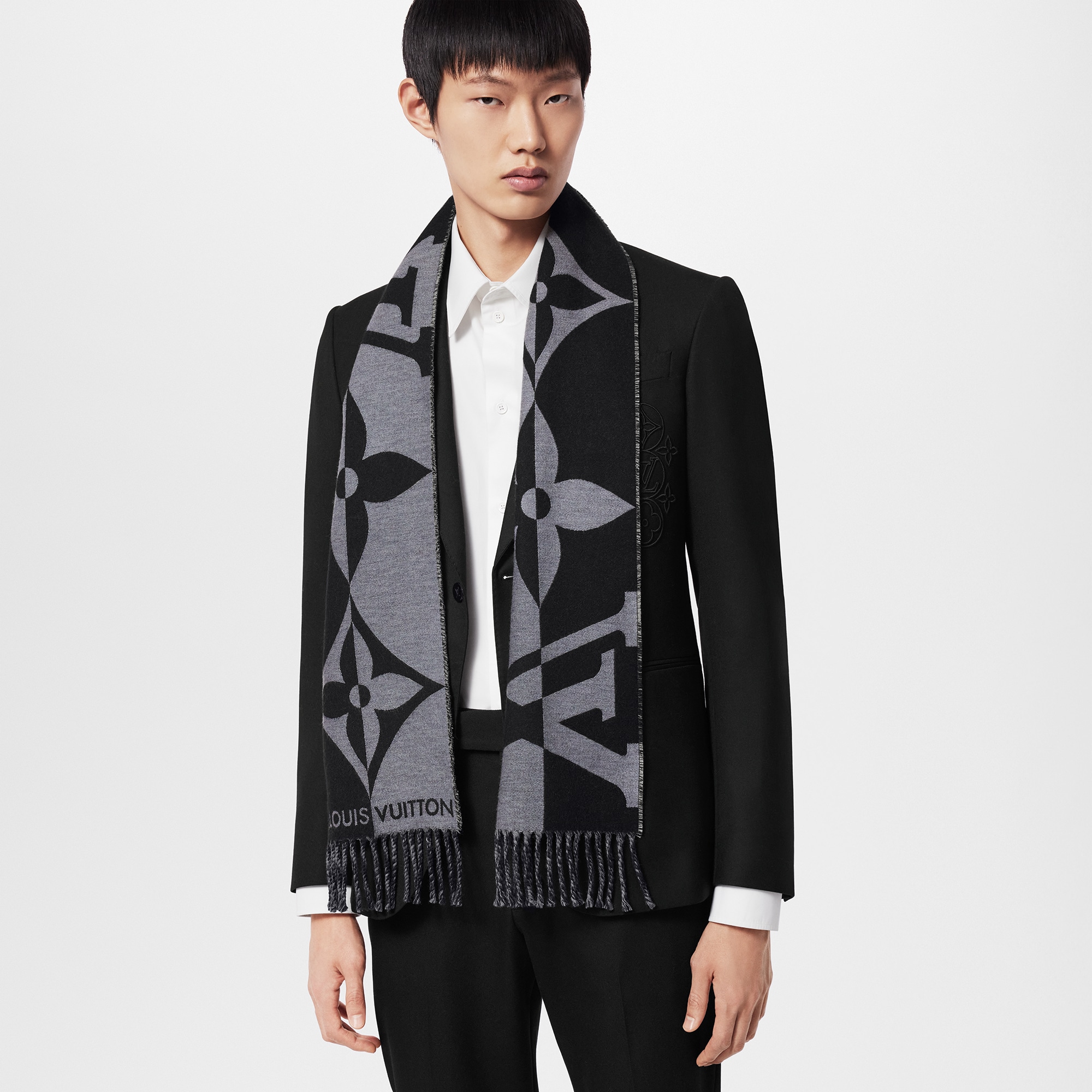 Graphic Dual Small Scarf . in Men