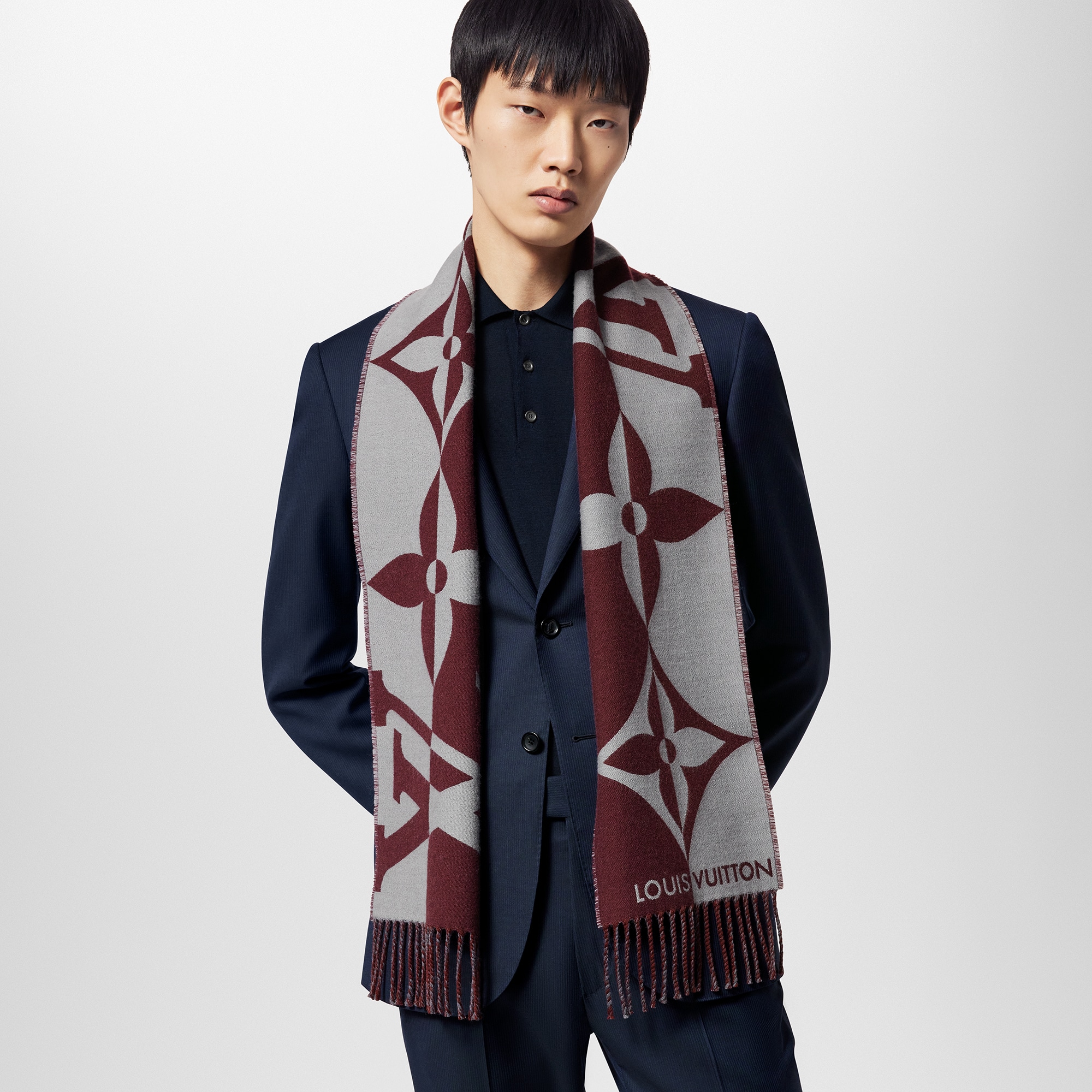Graphic Dual Small Scarf . in Men