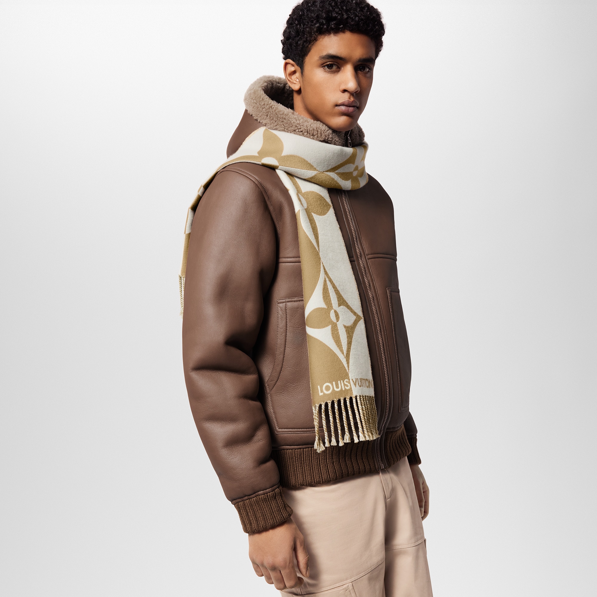 Graphic Dual Small Scarf . in Men