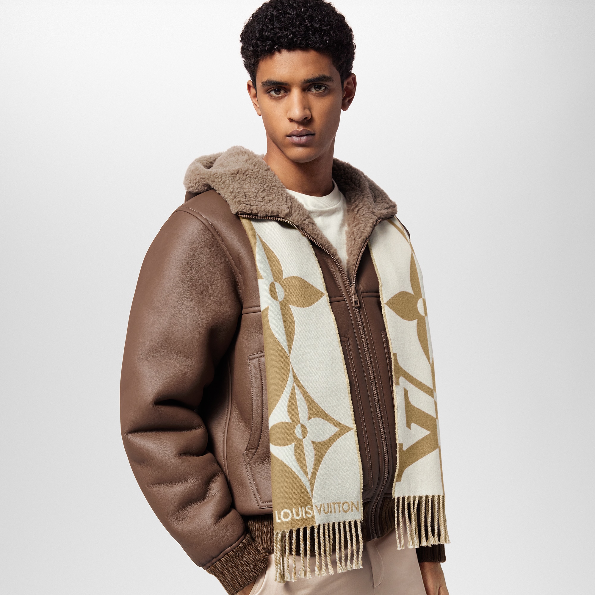 Graphic Dual Small Scarf . in Men