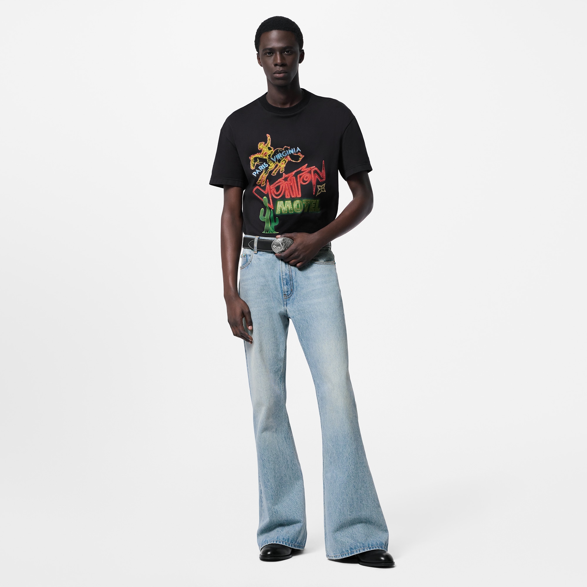 Graphic Embellished Cotton T-Shirt  in Men