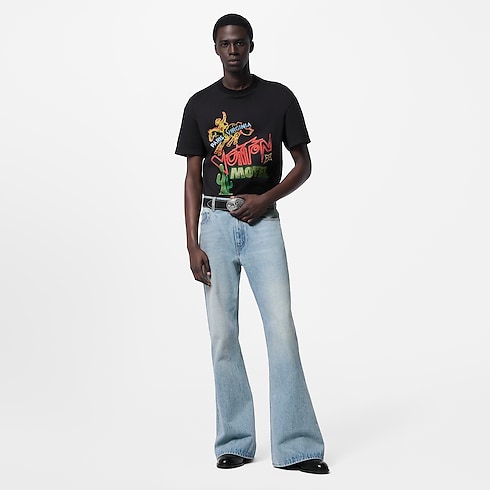 Graphic Embellished Cotton T-Shirt in Men's Ready-to-Wear T-shirts and Polos collections by Louis Vuitton (Product zoom)