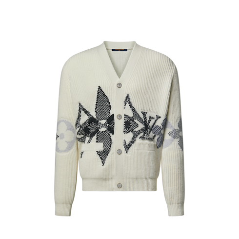 Graphic Knitted Cardigan in New's For Men LV Ski collections by Louis Vuitton (Product zoom)