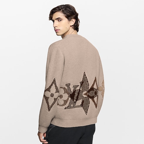 Graphic Knitted Crewneck in New's For Men LV Ski collections by Louis Vuitton (Product zoom)