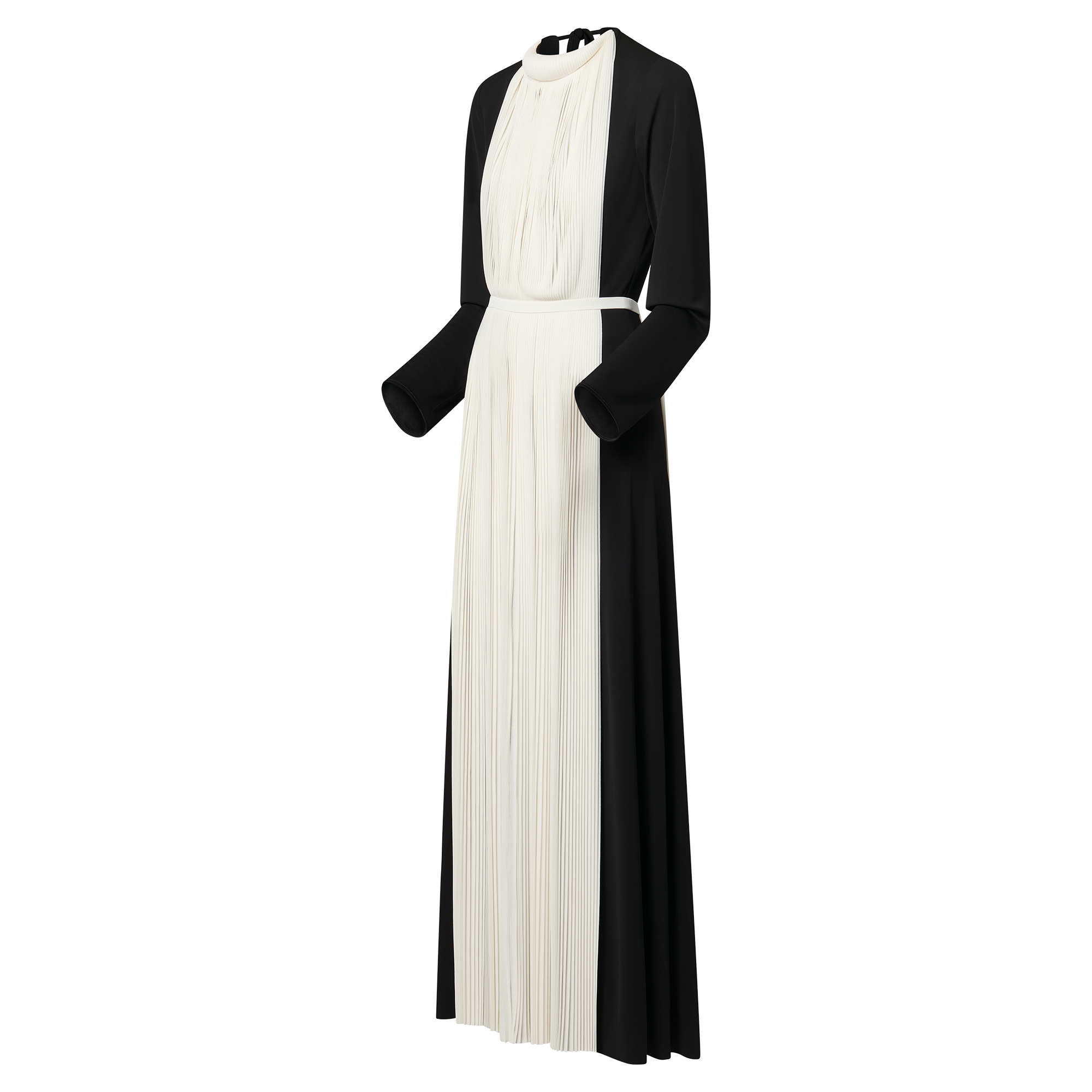 Graphic Pleated Accent Gown   in Women