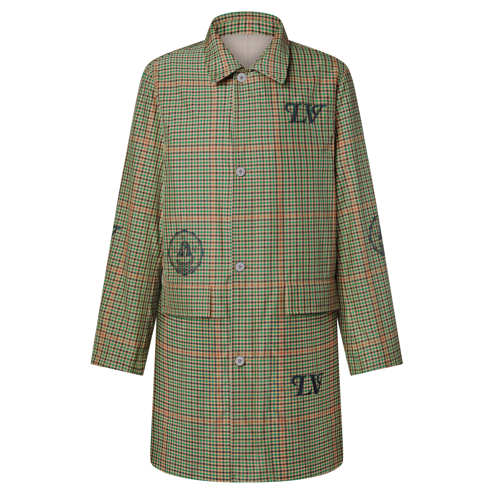 Graphic Reversible Raincoat  in Men