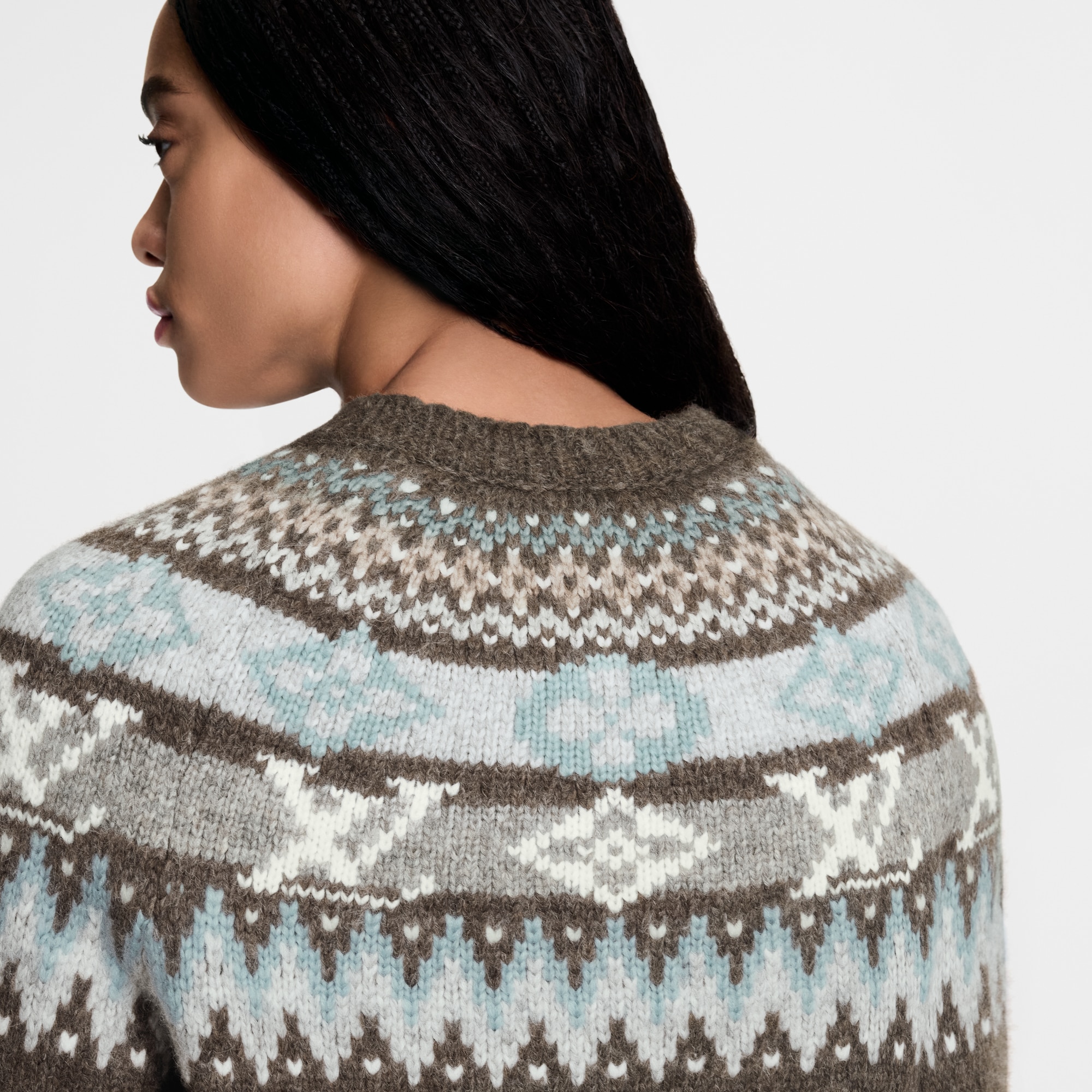 Graphic Signature Knit Pullover  in Women