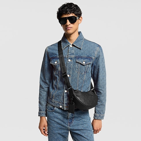 Hamac Bag PM Monogram Shadow Leather in Bags and Small Leather Goods's Men Bags Newness collections by Louis Vuitton (Product zoom)