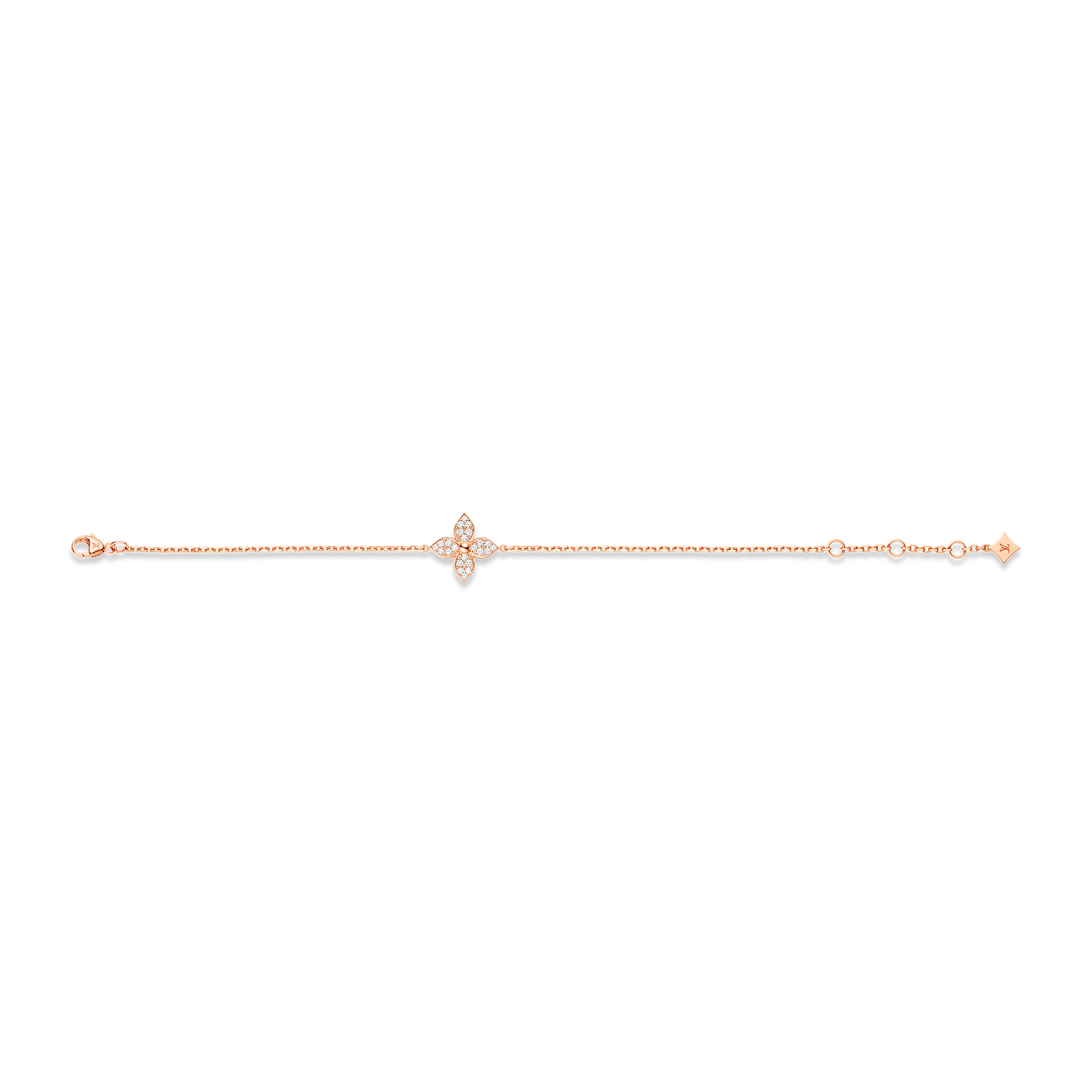 Idylle Blossom Bracelet, Pink Gold And Diamonds  in Jewellery