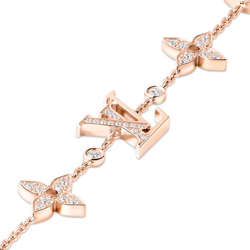 Idylle Blossom Multi-Motif Bracelet, Pink Gold and Diamonds in Jewellery's Categories Bracelets collections by Louis Vuitton (Product zoom)