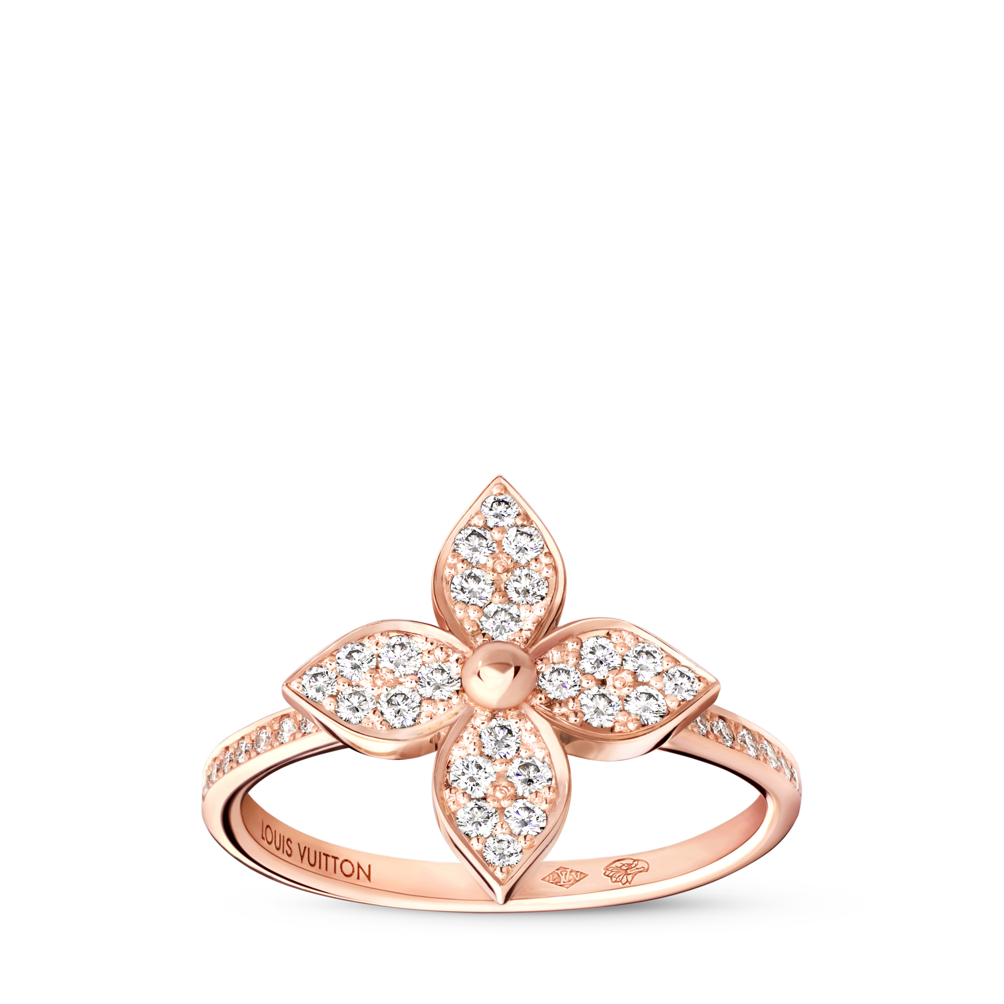 Idylle Blossom Ring, Pink Gold and Diamonds  in Jewellery