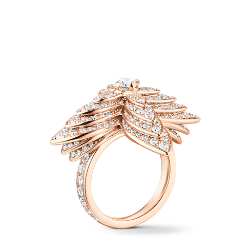 Idylle Blossom Ring, Pink Gold and Diamonds in Les Extraordinaires's Jewelry Rings collections by Louis Vuitton (Product zoom)