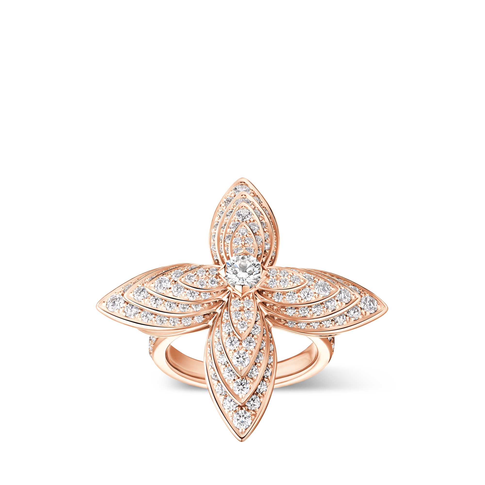 Idylle Blossom Ring, Pink Gold and Diamonds  in Les Extraordinaires