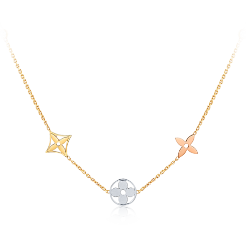 Idylle Blossom sautoir, 3 golds and diamonds in Jewellery's Categories All Fine Jewellery collections by Louis Vuitton (Product zoom)