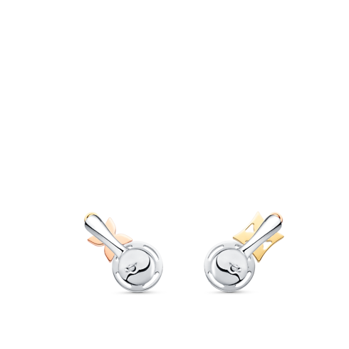 Idylle Blossom Studs, 3 Golds And Diamonds in Jewellery's Categories All Fine Jewellery collections by Louis Vuitton (Product zoom)