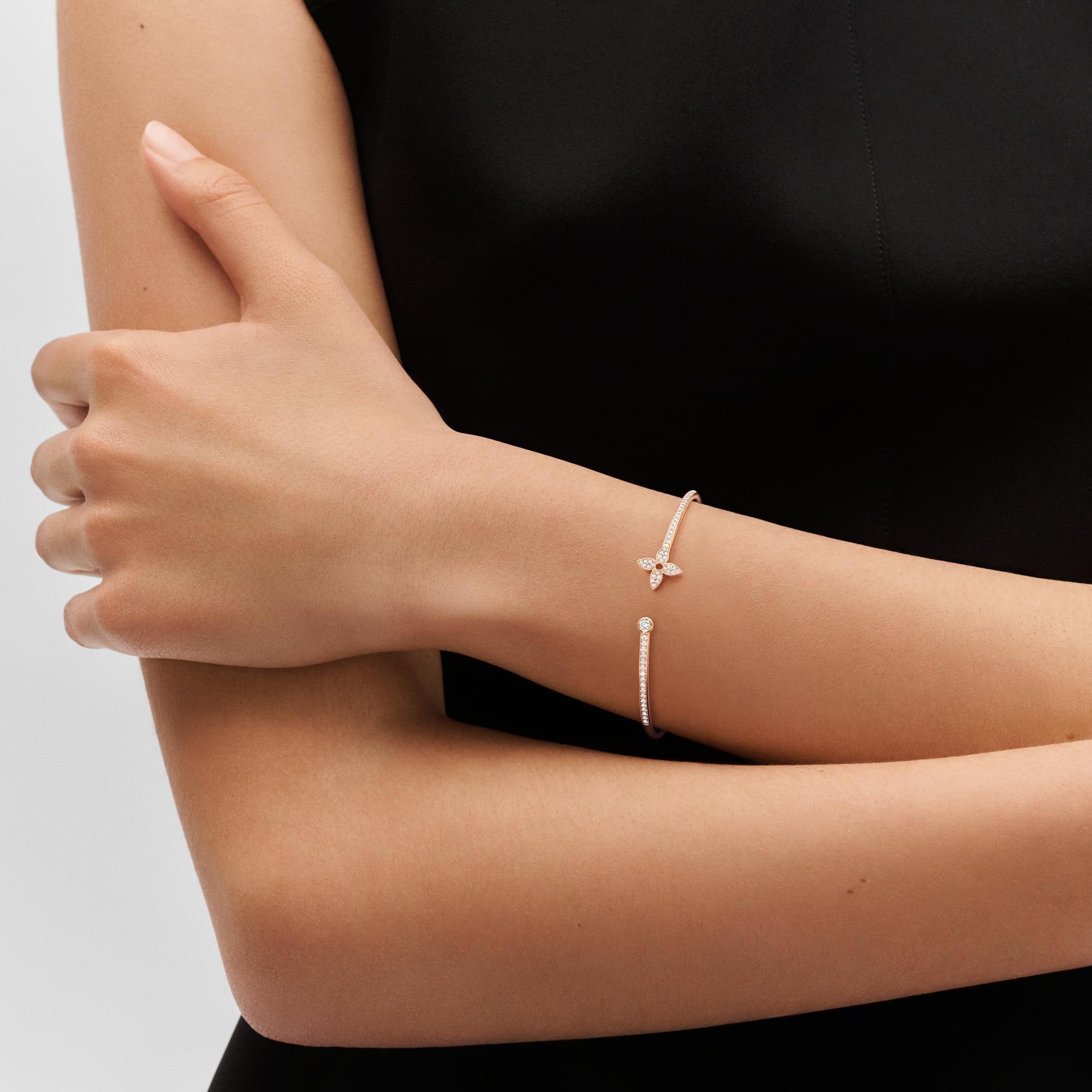 Idylle Blossom Twist Bracelet, Pink Gold And Diamonds  in Jewellery