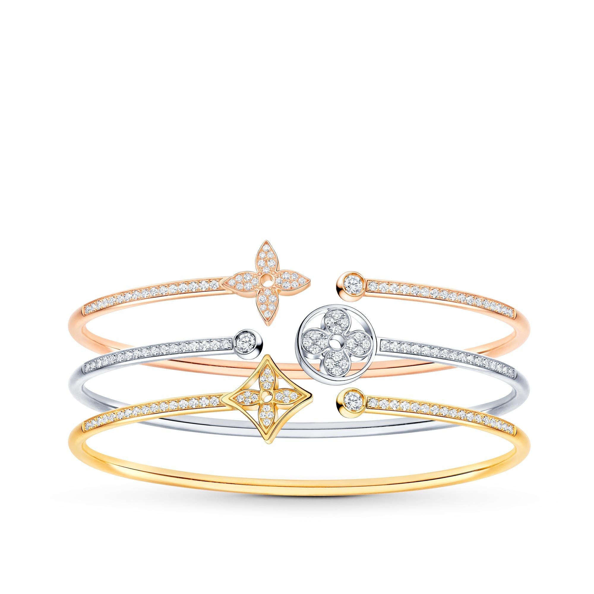 Idylle Blossom Twist Bracelet, Pink Gold And Diamonds  in Jewellery