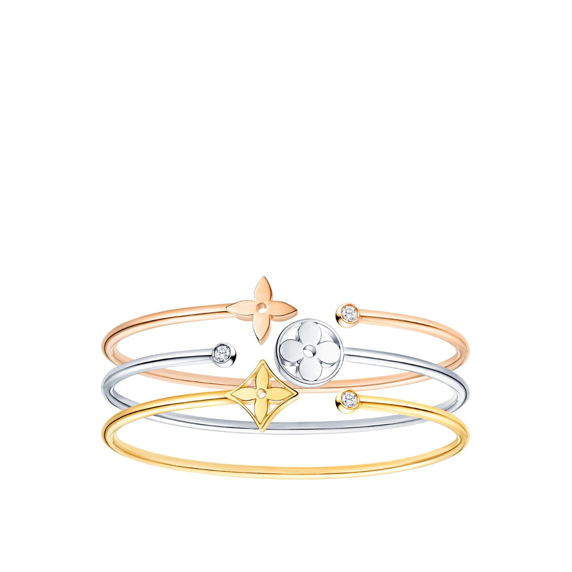 Idylle Blossom Twist Bracelet, White Gold  in Jewellery