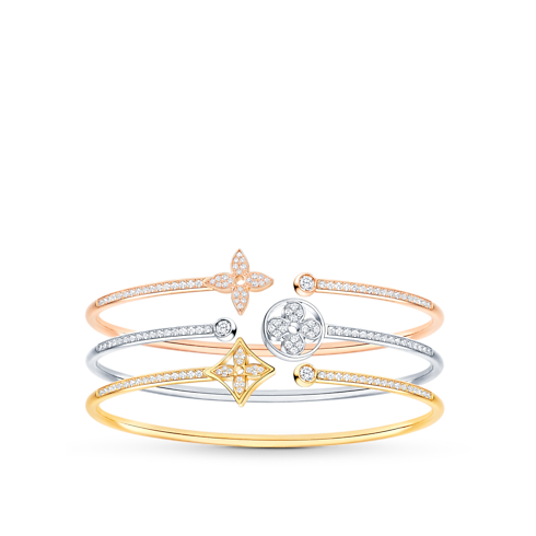 Idylle Blossom Twist Bracelet, White Gold And Diamonds in Jewellery's Categories All Fine Jewellery collections by Louis Vuitton (Product zoom)