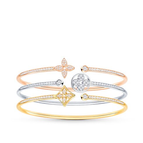 Idylle Blossom Twist Bracelet, White Gold And Diamonds in Jewellery's Categories All Fine Jewellery collections by Louis Vuitton (Product zoom)