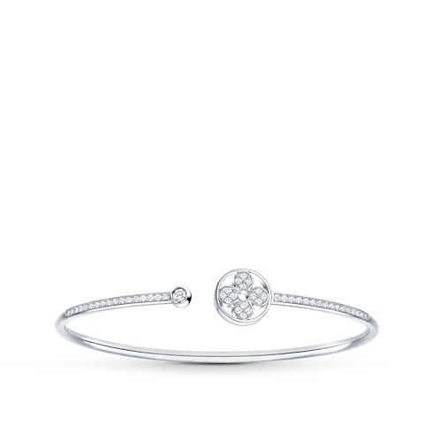 Idylle Blossom Twist Bracelet, White Gold And Diamonds in Jewellery's Categories All Fine Jewellery collections by Louis Vuitton (Product zoom)