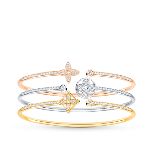 Idylle Blossom Twist Bracelet, Yellow Gold And Diamonds in Jewellery's Categories All Fine Jewellery collections by Louis Vuitton (Product zoom)