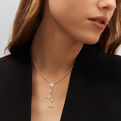 Idylle Blossom Y Pendant, 3 Gold and Diamonds in Jewellery's Categories All Fine Jewellery collections by Louis Vuitton (Product zoom)