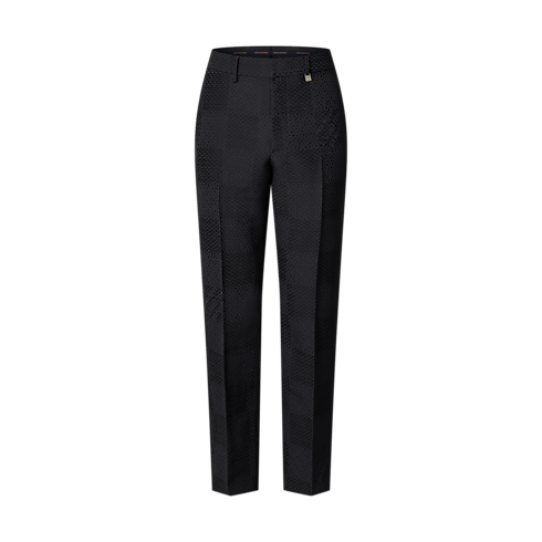 Jacquard Damier Wool-Silk Blend Cigarette Pants in Men's Ready-to-Wear Pants collections by Louis Vuitton (Product zoom)