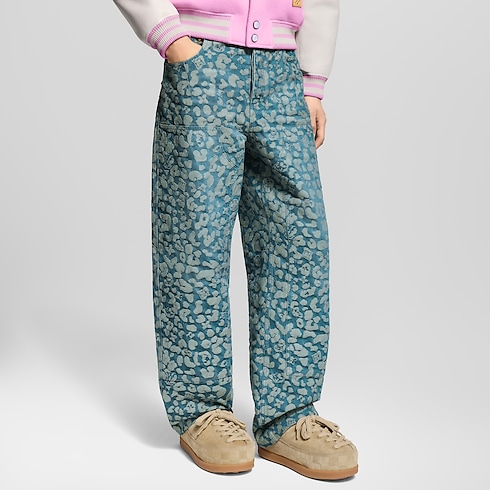 Jacquard Workwear Denim Pants in Men's Ready-to-Wear Denim collections by Louis Vuitton (Product zoom)