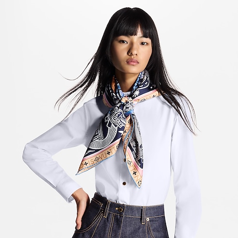 Jardin Des Plantes Square 90 . in Women's Accessories Silk Squares and Bandeaus collections by Louis Vuitton (Product zoom)
